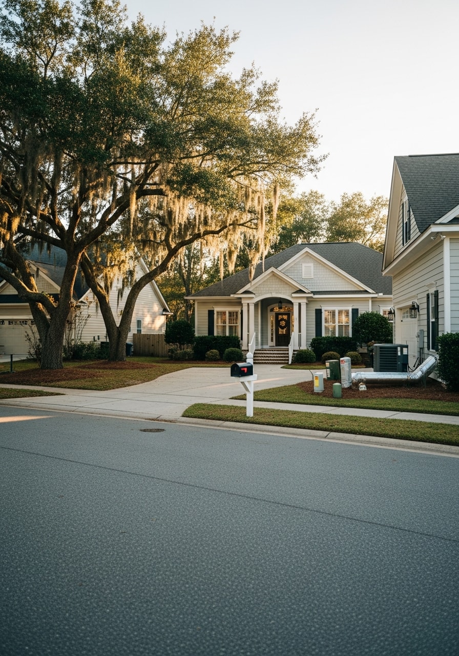 Contractor in professional attire standing near a Conway home's entrance, representing local service availability.